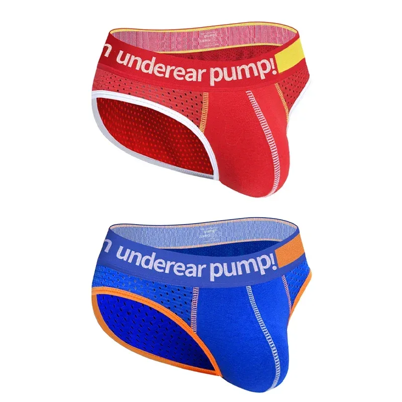 Cueca masculina de malha emagrecedora, cintura baixa, bolsa convexa em u, cintura elástica, respirável, cueca jockstrap colorida — image 35