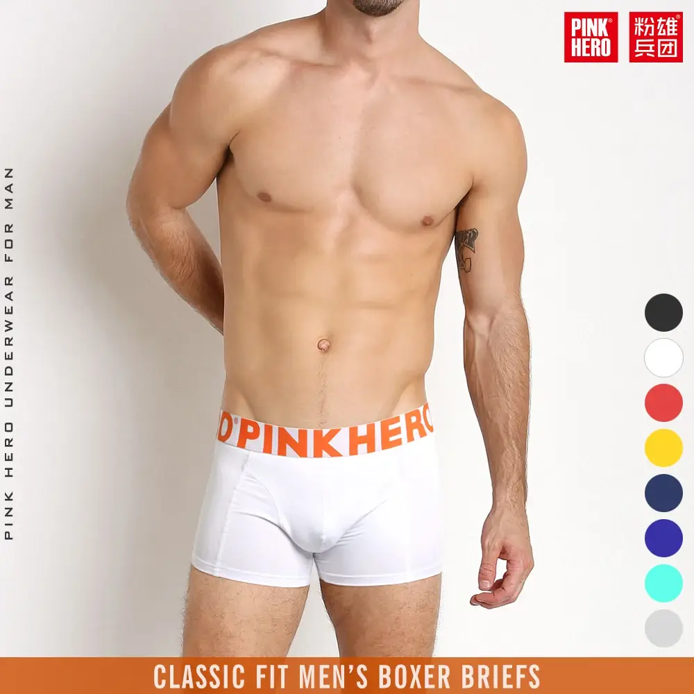 4 ST PINKHERO Modekalsonger för män, Snygg Bekväm Och Mjuk Slip Homme,Bomullsunderkläder Boxershorts,Calzoncillos Hombre — image 2
