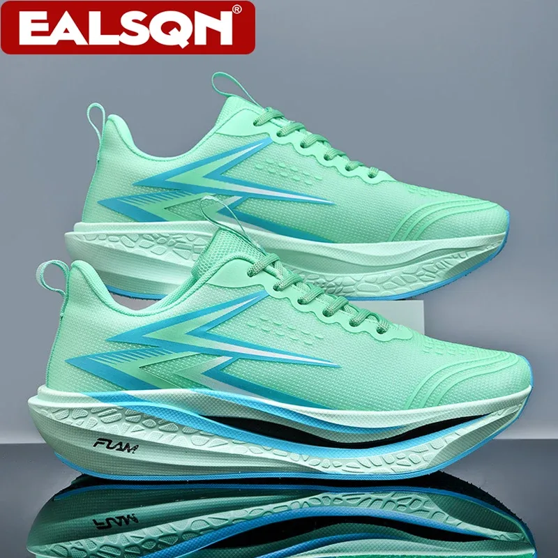 New Running Shoes Men's Speciality Marathon Sports Sneakers Breathable Lightweight Carbon Board Women's Athletic Tennis Non-skid — image 2