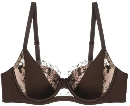الفرنسية الرجعية اللون كتلة الدانتيل الصدرية مجموعة لينة Underwire الحد الأدنى رقيقة كأس رفع دعم مجموعة الملابس الداخلية النساء حجم 34-40ABC — image 10