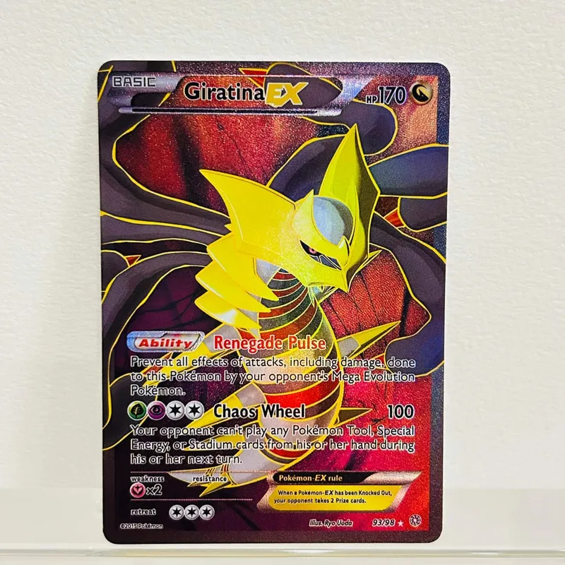 Lucario EX 107/111 English Card Holographic Foil Texture DIY Premium Anime Collection Card — image 3