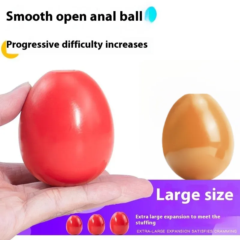 Ägg Analsex Butt Plug Anal Pull Pulls Vaginal Balls Anal Stimulerande Massager Sm Oviposition Trainer Sexprodukter — image 3