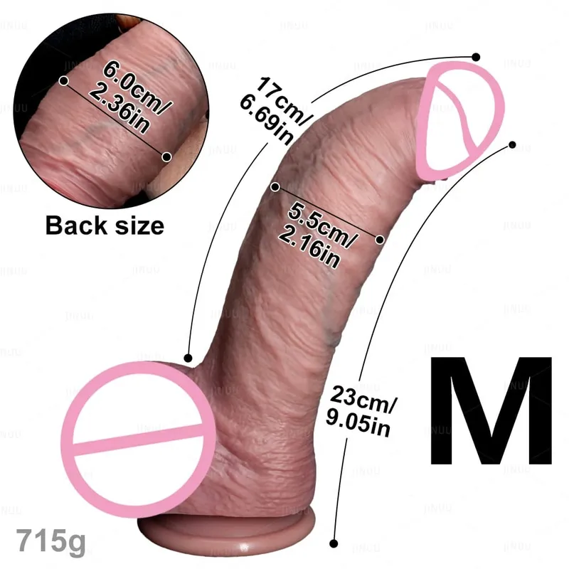 Thick Dildos Realistic Silicone Strapon Dildo Women Sex Toys G-spot Masturbation Big Penis Dick Strap on Anal Dildo Lesbian 18+ — image 9
