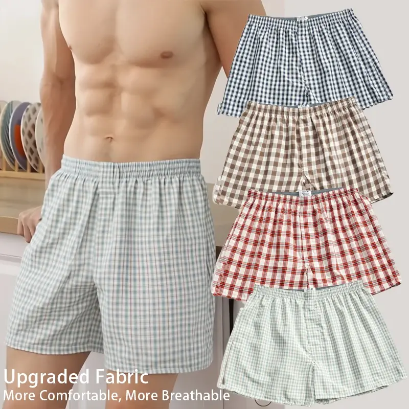 Pantaloncini boxer da uomo Aro pantaloni comodi e traspiranti in tessuto aggiornato 1PC con cinturino elastico versatile traspirazione — image 4