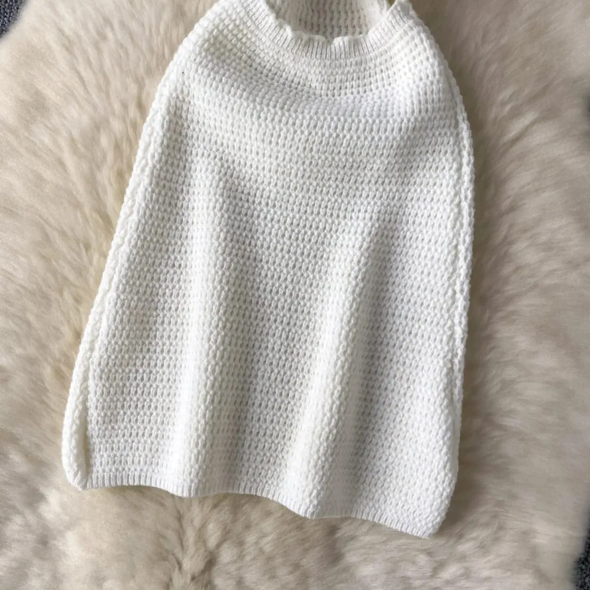 Summer Women Fashion Sexy Sleeveless Sundress Off Shoulder Knitted Strap Dress Hollow Out Backless Solid Color Wrap Mini Dress — image 6