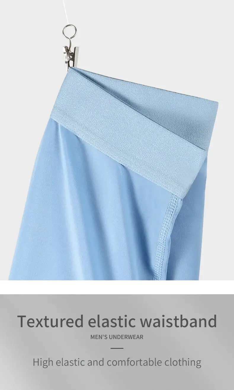 Roupa íntima esportiva masculina de seda gelo verão fino anti-desgaste perna correndo respirável tamanho grande estendido anti-desgaste virilha boxer br — image 10