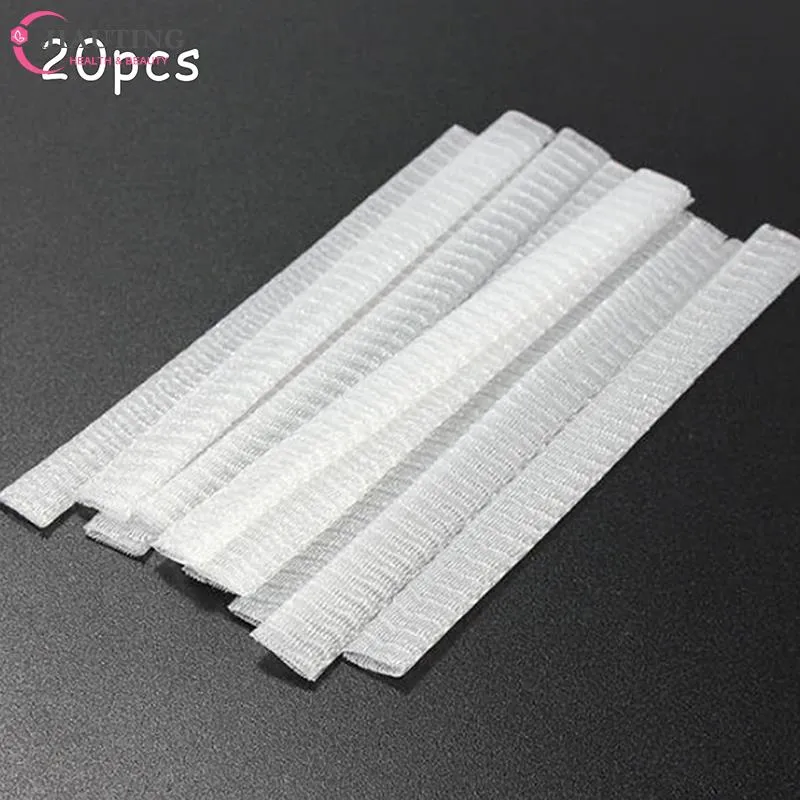 Protectores de red flexibles de malla de 20 piezas, cubierta protectora de Brochas de Maquillaje cosméticas blancas de belleza, herramienta de Maquillaje práctica — image 3