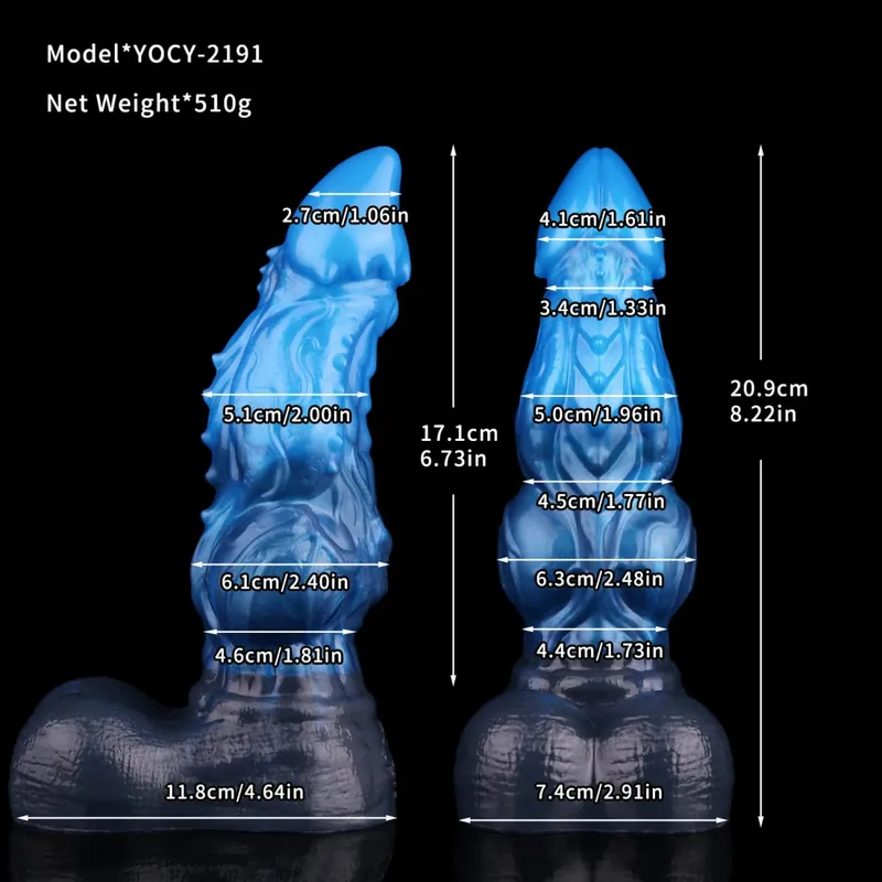 Silicone Horse Dildo Long Penis Anal Plug Napakalaking Knot G-spot Vaginal Stimulator na may Suction Cup Adult Sex Toy para sa Babae Mga Lalaki — image 14