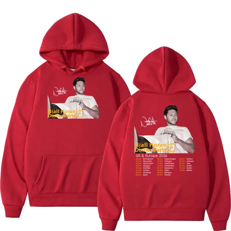 Niall Horan Dinner Party Live on Tour 2026 Print Hoodie Men's Clothing Fashion Oversized Sweatshirt Vintage Long Sleeve Hoodies — image 4