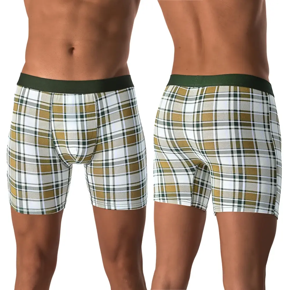 5pc Set Mid-Long Random Cotton Boxer Shorts Panlalaking Kasuotang Panloob Panlalaking Panloob para sa Mga Lalaki Boxershorts Slips Malambot na Panties Brand Briefs — image 7