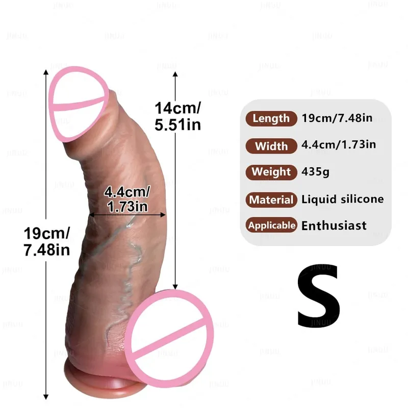 Realista 3 tamanhos fimose vibrador pênis realista silicone macio genitais masculinos masturbação vaginal ventosa pau mulher sexo anal — image 9