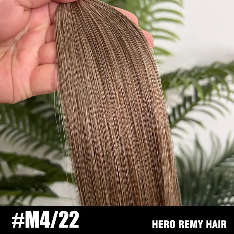 Tape in Hair Extensions Natural Human Hair 100% Invisible Double Sided Tapes On Hair Silky Straight Real Remy Hair Extensions 2g