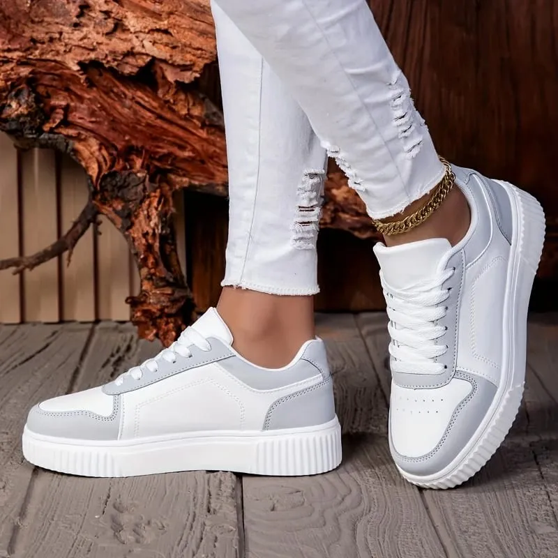 Women Shoes Man Casual Vulcanize Shoe Lace Up Women's Sneakers Non Slip Lightweight Comfortable Unisex Sports Shoes — image 5