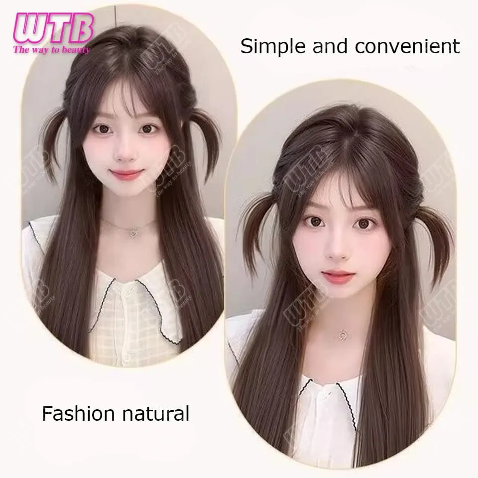 Synthetic Hair Accessories Wig Hair Accessories Cute Headdress Natural Fluffy Braided Modeling Dress up Fake Braids Wig — image 3