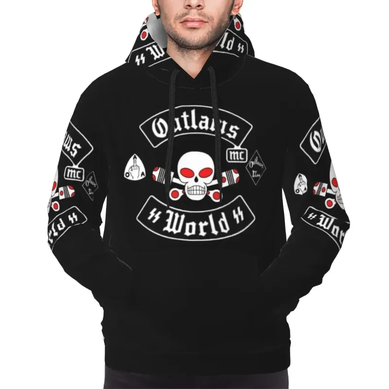 Outlaws Mc Support Hoodie Harajuku Pullover Autumn Winter Men Women Sweatshirts Long Sleeve Tops
