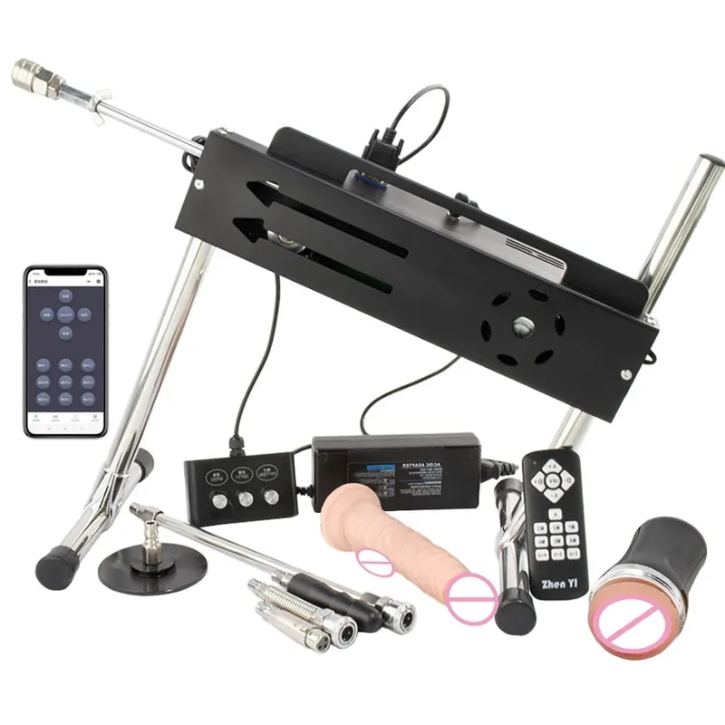 Máquina de masturbação automática super poderosa de 200w, 1-15cm, com acessórios de vibrador, suporta três controladores, máquinas sexuais — image 12