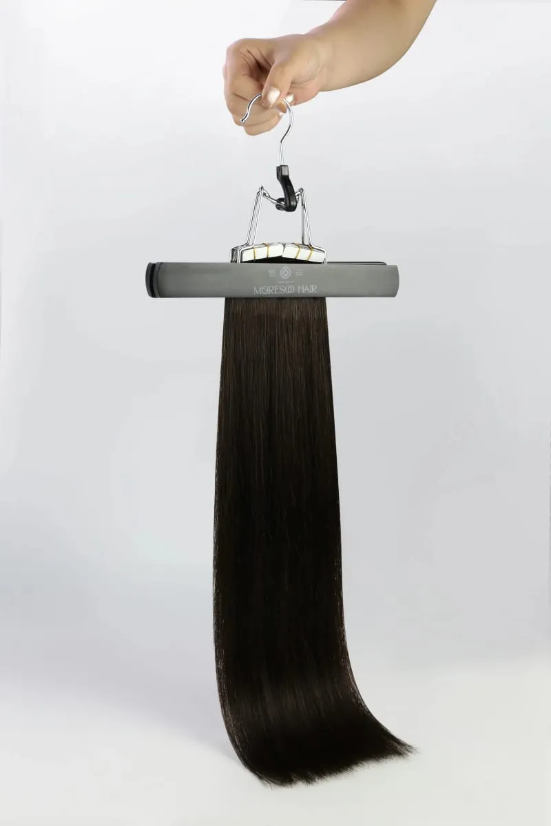 Moresoo Tape in Hair Extensions Real Human Hair 12-24in 30G&50G Double Sided Tape PU Skin Weft Tape in Hair Extensions Straight