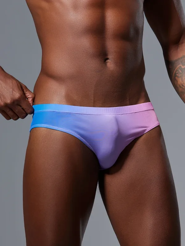 Roupa íntima triangular masculina com design fino de seda gelada, secagem rápida, alta elasticidade, cintura baixa, sexy, ajuste fino, moda jovem — image 22