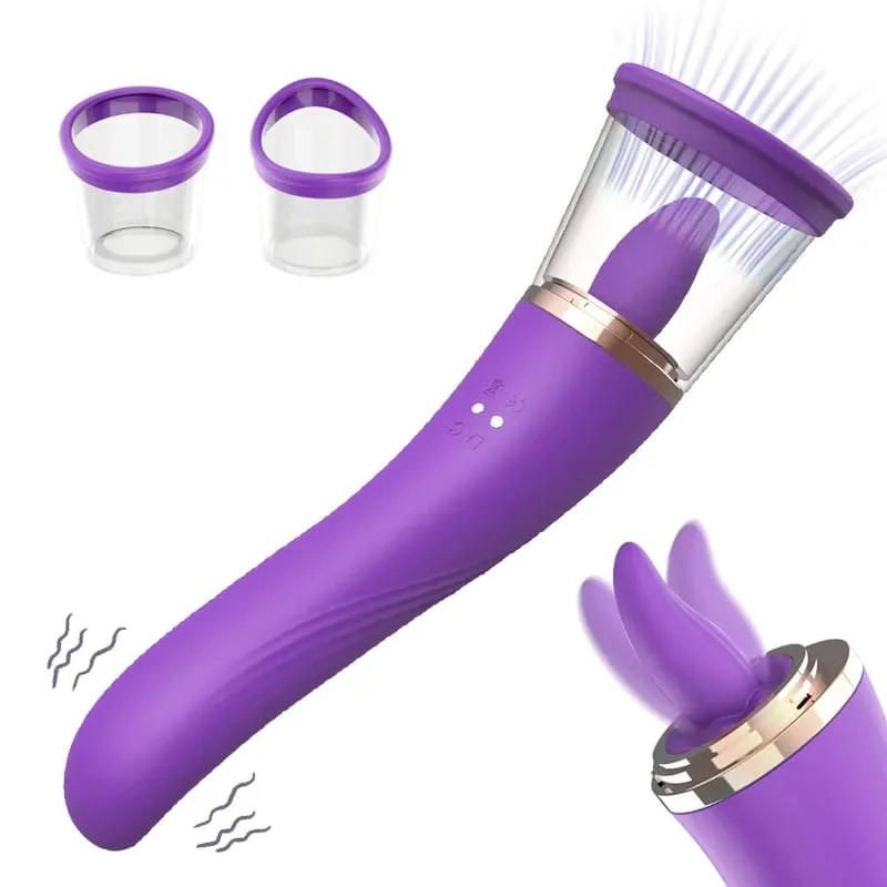 Língua lambendo com sucção g ponto vibrador 3 em 1 brinquedos sexuais para mulheres poderoso clitoral mamilo oral otário estimulação massageador — image 2