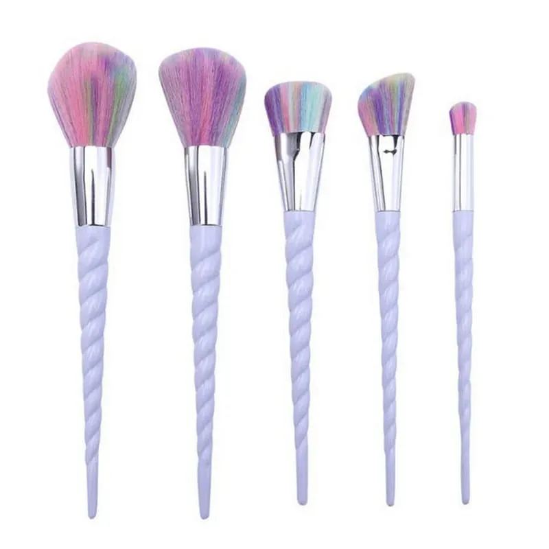 10pcs/set Colorful Makeup Brushes Set Foundation Eyeshadow Powder Brush Makeup Brush Cosmetic Tools pinceaux maquillage licorne — image 5