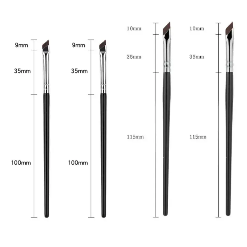 1-16pcs Upgrade Blade Eyeliner Brush Ultra Thin Fine Angle Flat Eyebrow Brush Liner Brow Place Makeup Brush Precise Detail Brush — image 16