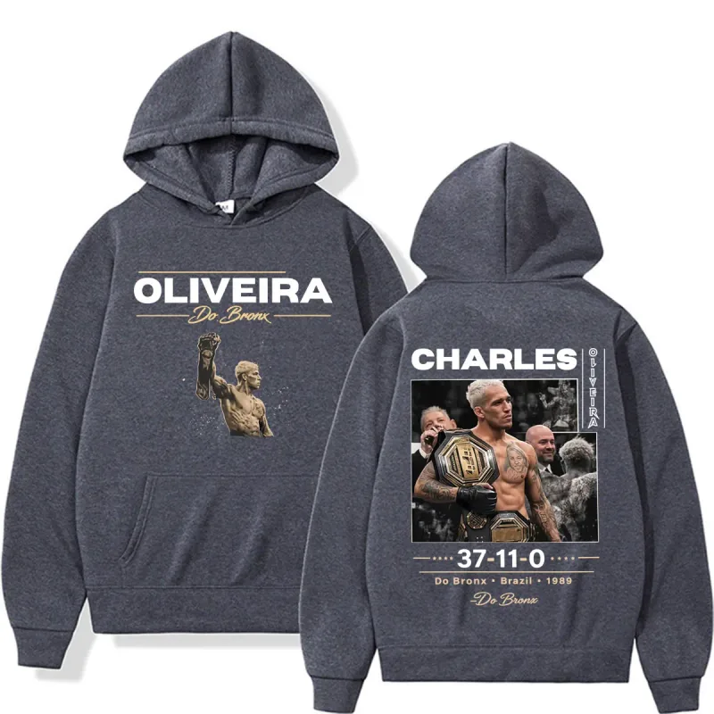 Do Bronx Brazil Charles Oliveira Graphic Sweatshirts Men Women Fashion Harajuku High Street Hoodies Cozy Fleece Oversized Hoodie — image 4