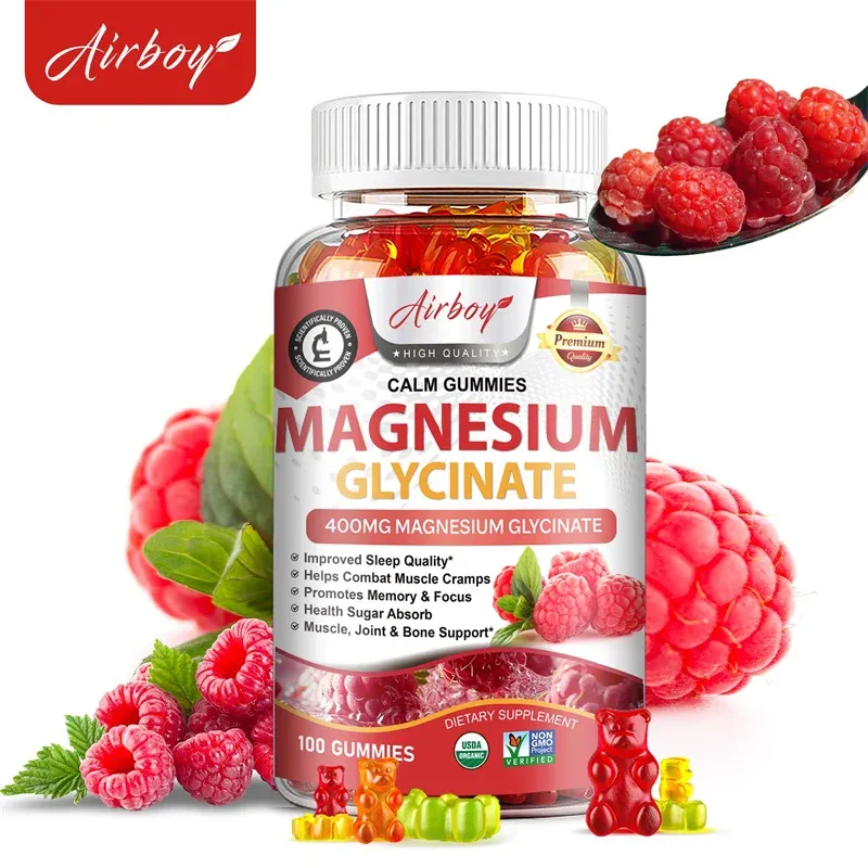 Magnesium Glycinate Gummies - Brain Health Strengthen Muscles and Bones Improve Sleep Relax Nerves — image 1