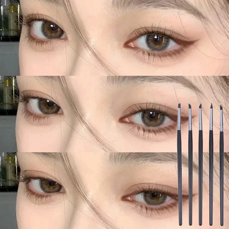 【Black Silicone Eyeliner Brush Multi-purpose Eyebrow Lipstick Brushes Easy To Use Nail Painting Pen Eyes Shaping Makeup】 — image 2