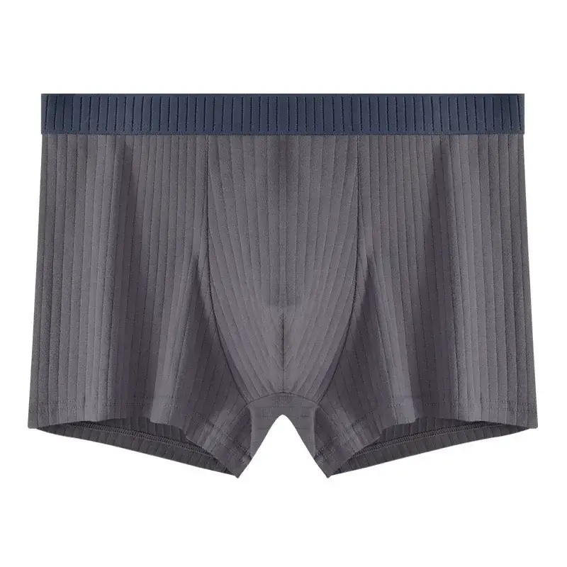 7 pçs/lote roupa interior de algodão masculino boxer shorts puro algodão respirável meados de cintura alta elasticidade sexy macio shorts masculinos L-4XL — image 14