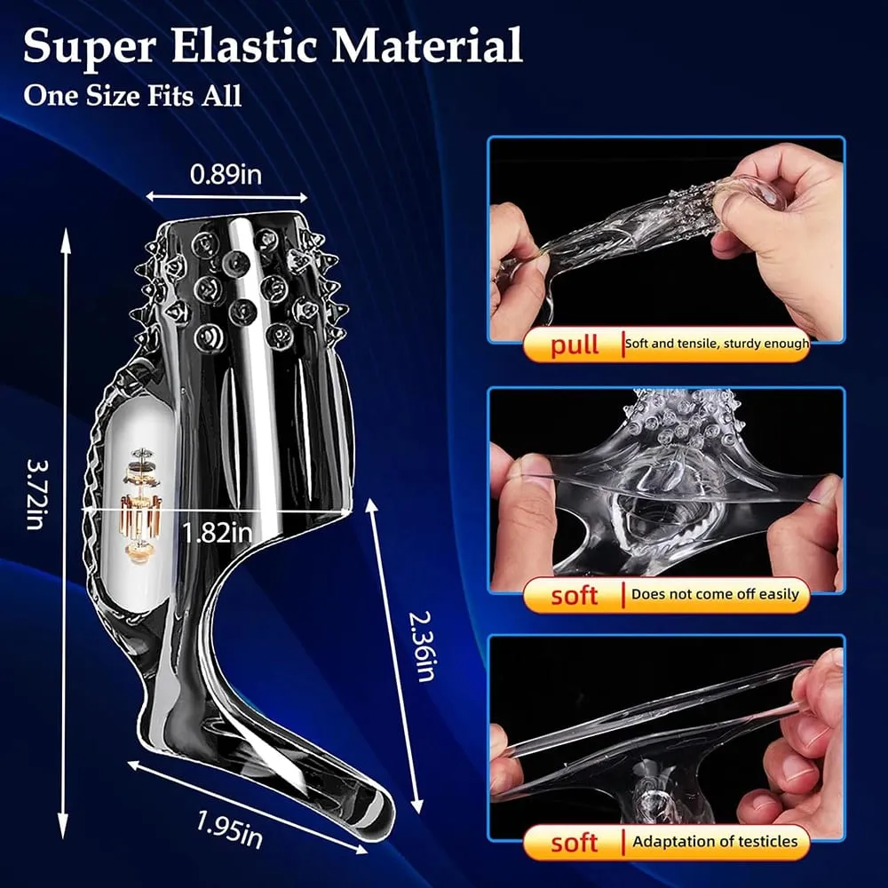 Extensões de manga para pênis, preservativo masculino, atraso na ampliação, vibradores, massageador de clitóris, anel peniano vibratório, brinquedos sexuais para homens — image 3