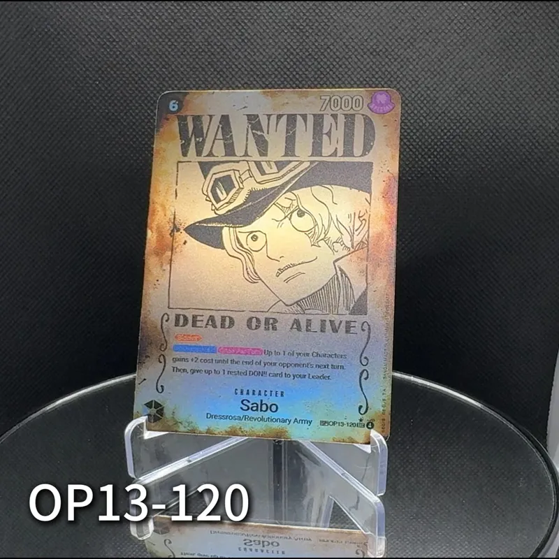 One Piece TCG OPCG English OP13 Character Card Wanted Poster Roger Luffy Ace Sabo Textured Foil Card Anime Collectible Cards — image 5