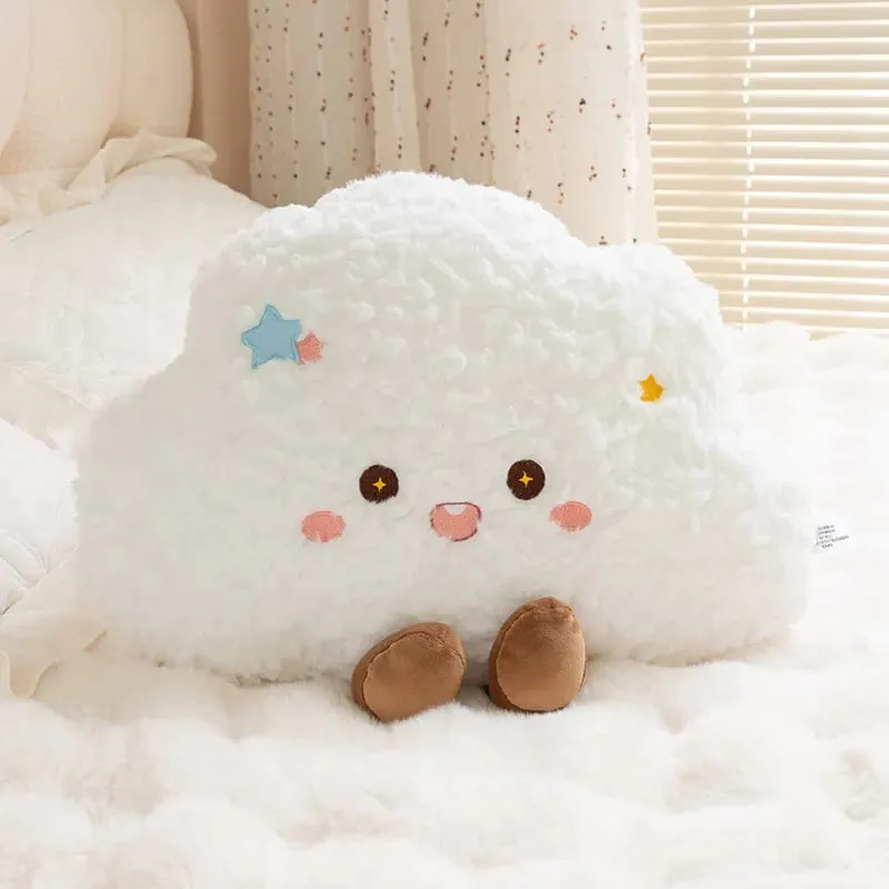 Weather Series Moon Plush Pillow Soft Fluffy Star Decor Sofa Back Cushion Cute Plush Toy Gift For Women Home Bedroom Decoration — image 14