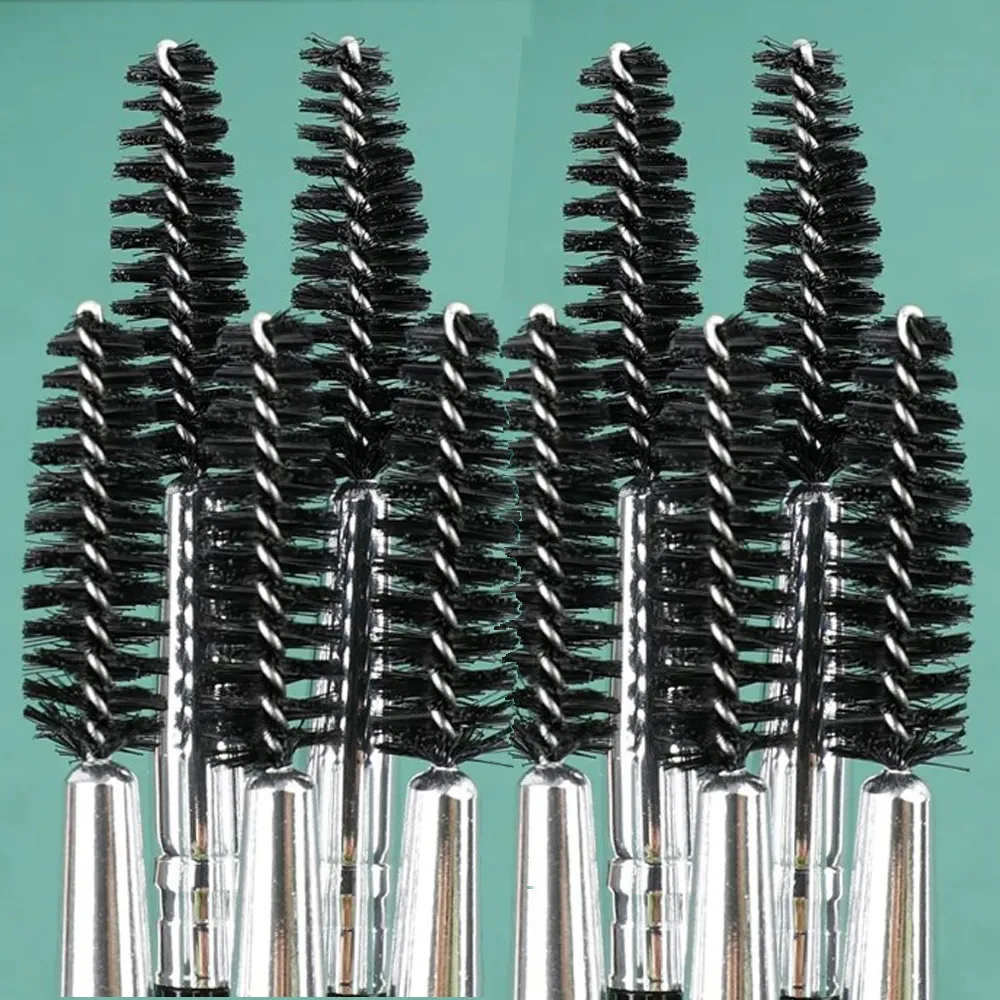 Double-headed Angled Eyebrow Brush Eyelash Comb Professional Makeup Brushes for Brow Eyelash Extension High Quality Eye Brushes — image 2