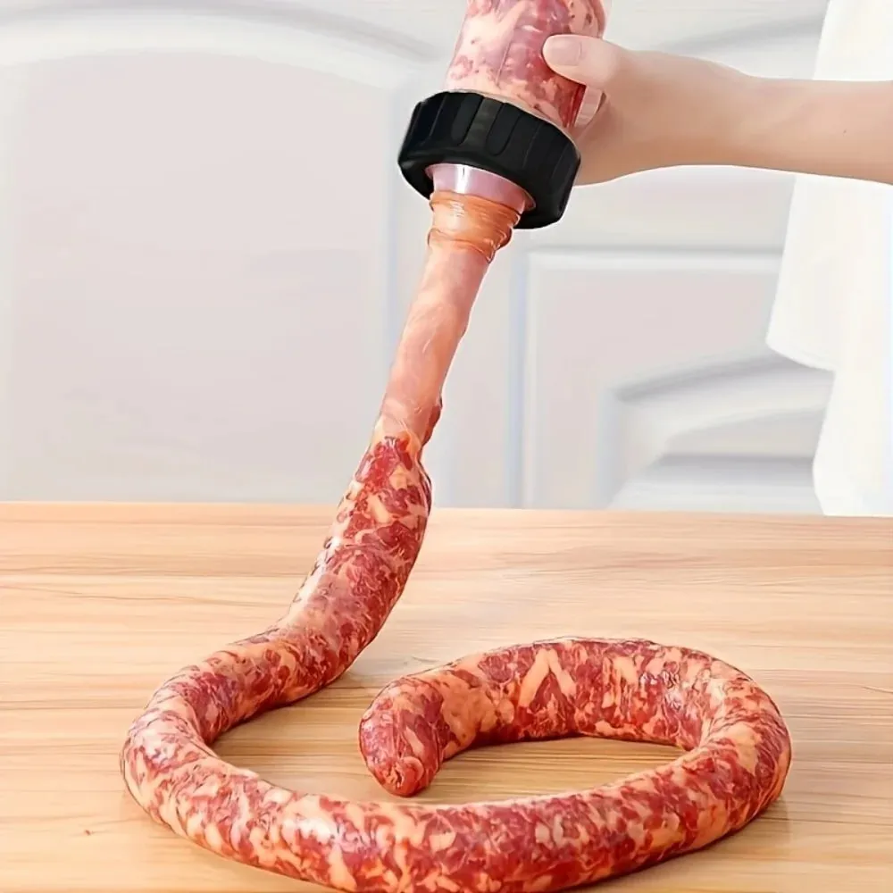 Manual Sausage Stuffing Machine Handheld Sausage Maker Tool Syringe for Homemade Sausage Kitchen Gadget for Party Food Crafting — image 7