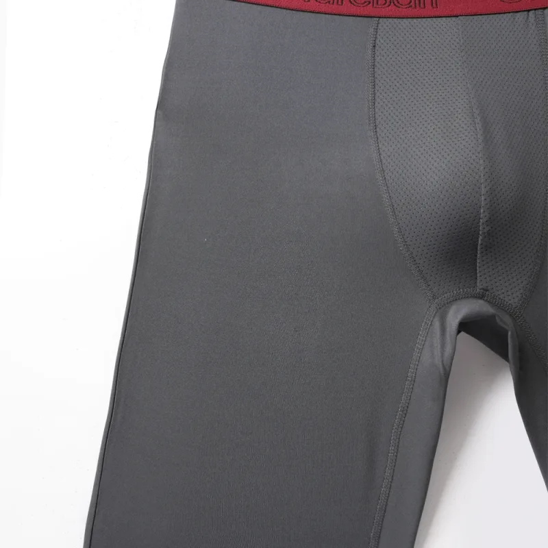 4 Stück gemischte Farben, schnell trocknende Boxershorts mit langem Bein, Unterhose, Unterwäsche für Zuhause und Sport, hochwertige Herrenhöschen — image 13