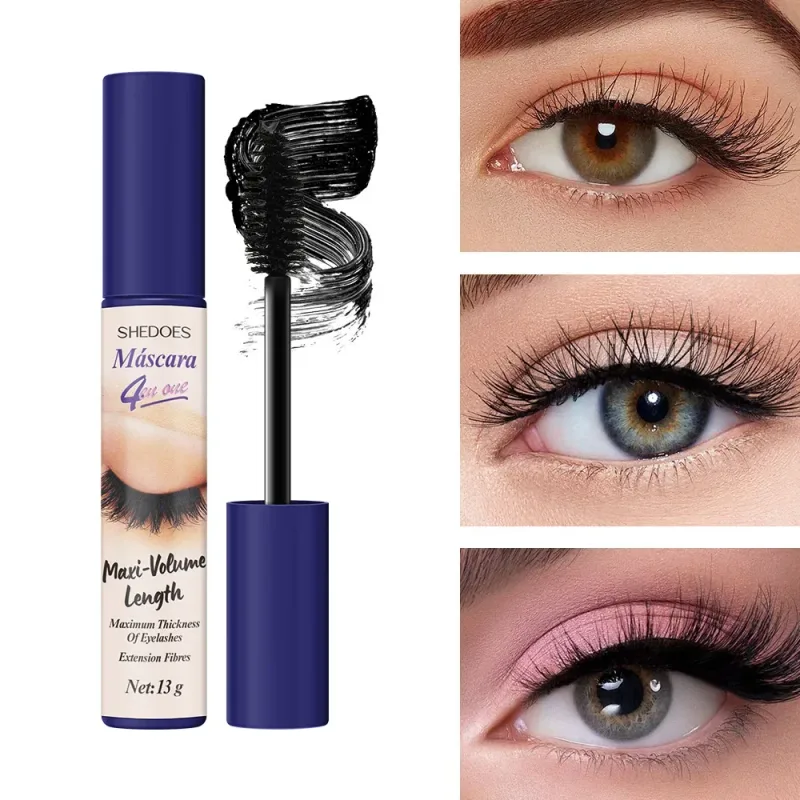 5D Waterproof Mascara Eyelashes Lengthening Long Lasting Silky Lash Black Eyelashes Extension Make Up Beauty Eye Korean Cosmetic — image 8