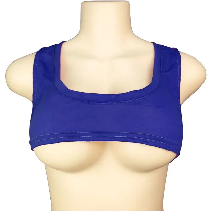 Y2k European and American Low Round Neck Ultra Short Sleeveless Vest T-shirt Sexy Chest Hugging and Navel Exposed Vest — image 8