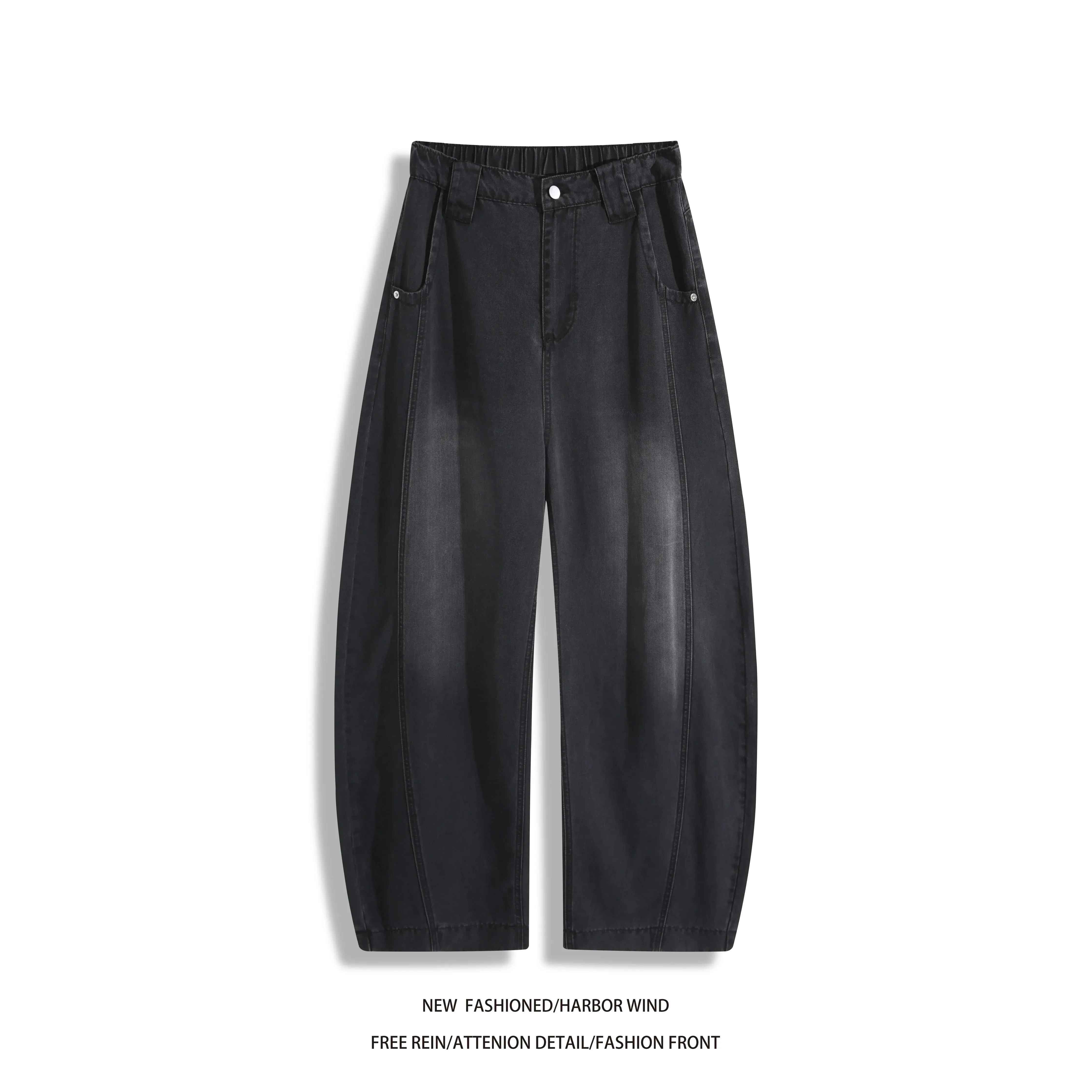 Man Pants Mens Jeans Summer New High Street Fashion Casual Thin Ice Silk Curved Blade Trousers For Men — image 2
