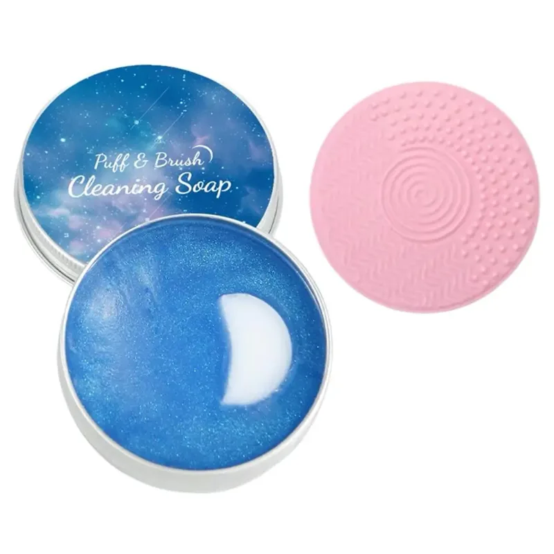 Makeup Brush Cleaner Soap with Silicone Mat Deeply Cleans Waterproof Makeup for Synthetic & Natural Makeup Brushes & Sponges — image 8