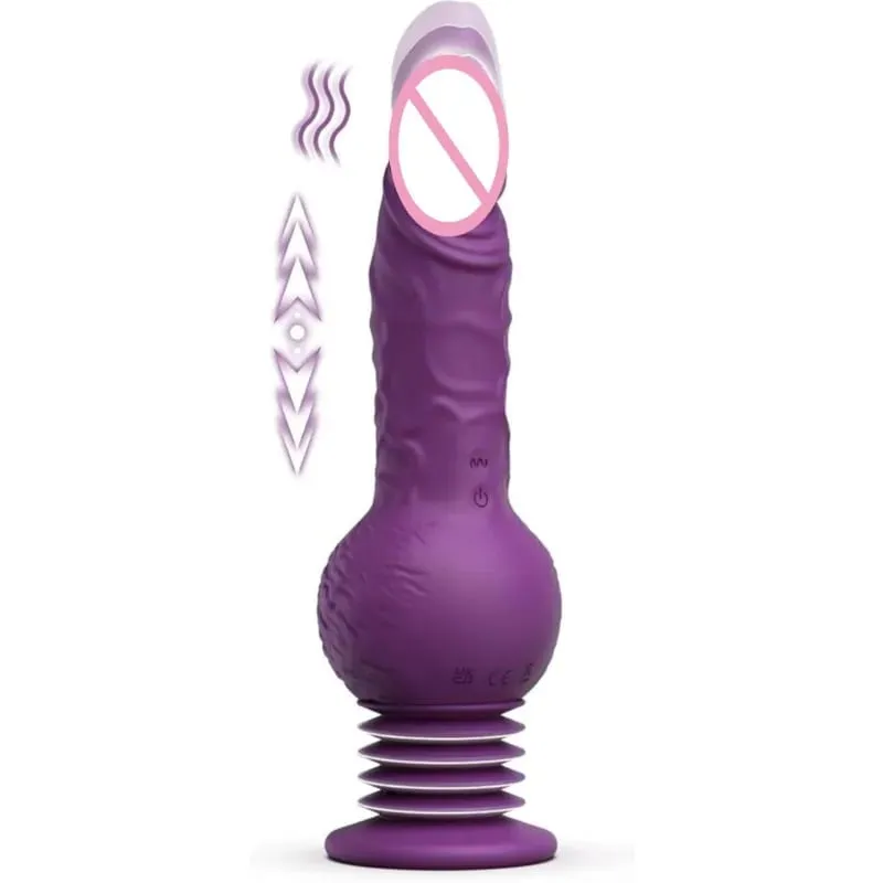 9.29 Inch Realistic Dildos Pagtulak Dildo Vibrator G-Spot Anal Stimulation 10 Vibrating Mode Mga Laruan na Pang-adulto Mga Laruan para sa Babae