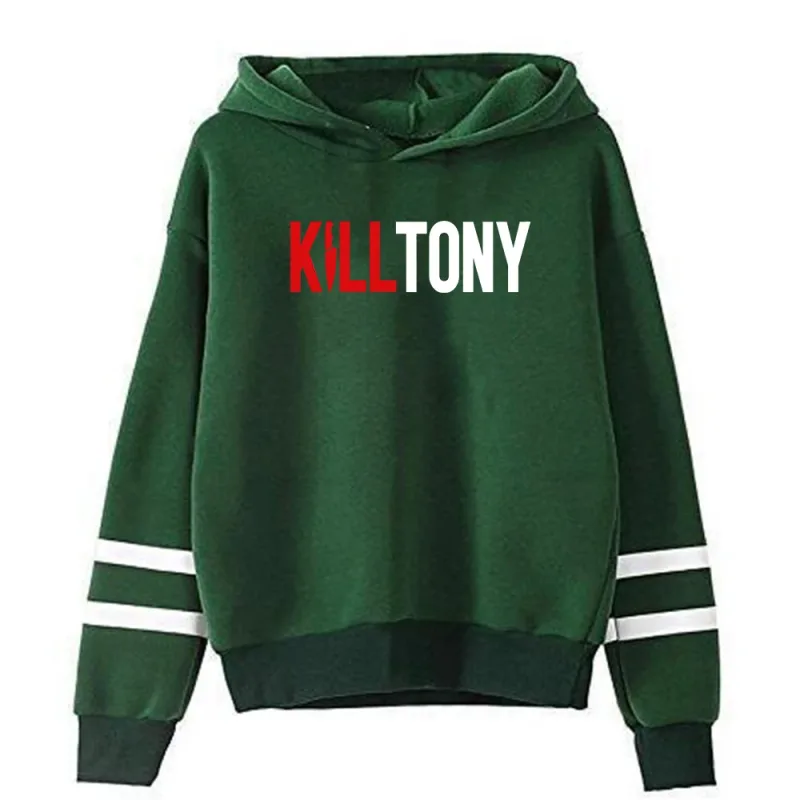 Kill tony merch moletom unissex com bolsos barras paralelas manga streetwear mulheres homens moletom com capuz roupas engraçadas