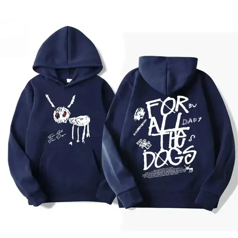 Men Women Fashion Hip Hop Pullovers Sweatshirt Vintage Streetwear Hoodie Rapper Drake New Album for All The Dogs Graphic Hoodies — image 20
