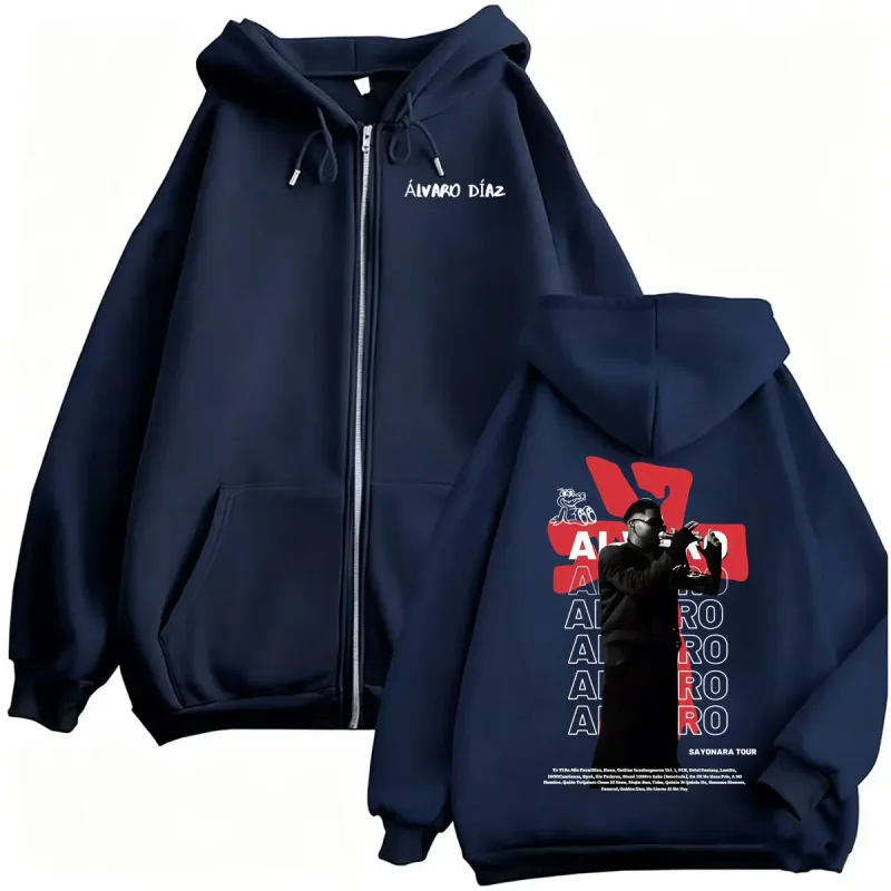 Omakase Alvaro Diaz Sayonara Tour Zipper Hoodies Men Women Harajuku Hip Hop Sweatshirts Jacket Coats Casual Fleece Zip Up Hoodie — image 4