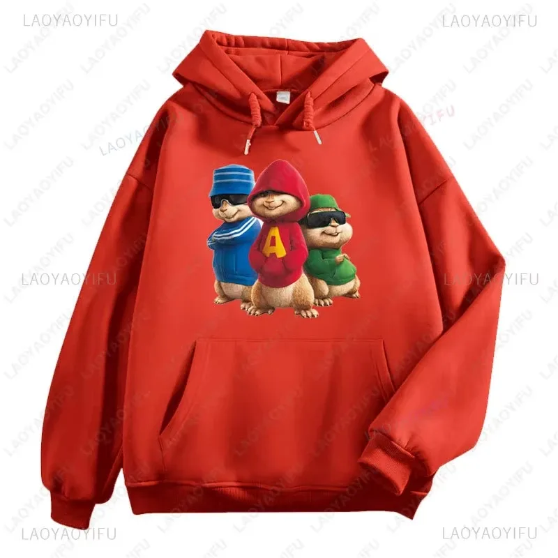 Alvin and The Chipmunks Anime Hoodies Eco Friendly A Letters Printing Sweatshirt Casual Streetwear Unisex Pullovers promo — image 14