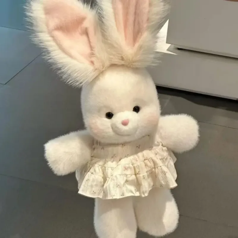 New Durable High Quality Portable Design Soft Rabbit Animal Pillow Emotional Support 17.7inch Cute with Long Ear — image 7