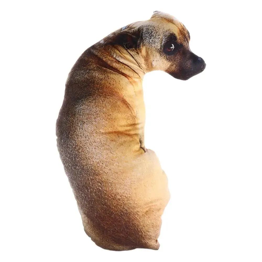 Cute 3D Lifelike Animal Throw Pillow Plush Creative Dog Pillow Soft Cushion Office