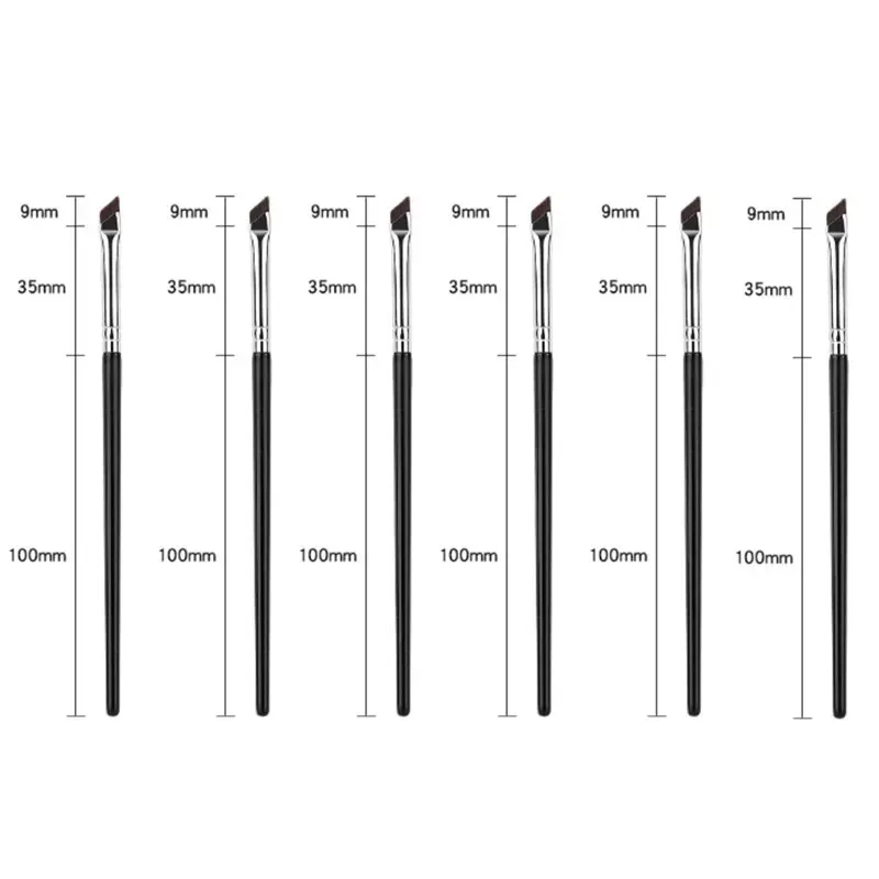 1-16pcs Upgrade Blade Eyeliner Brush Ultra Thin Fine Angle Flat Eyebrow Brush Liner Brow Place Makeup Brush Precise Detail Brush — image 12