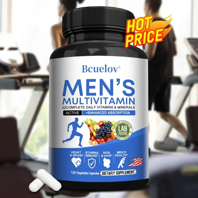 Men's Daily Multivitamin – 22 Vitamins & Minerals Vegan Dietary Supplement for Energy Immunity Digestion Skin & Overall Health — image 3