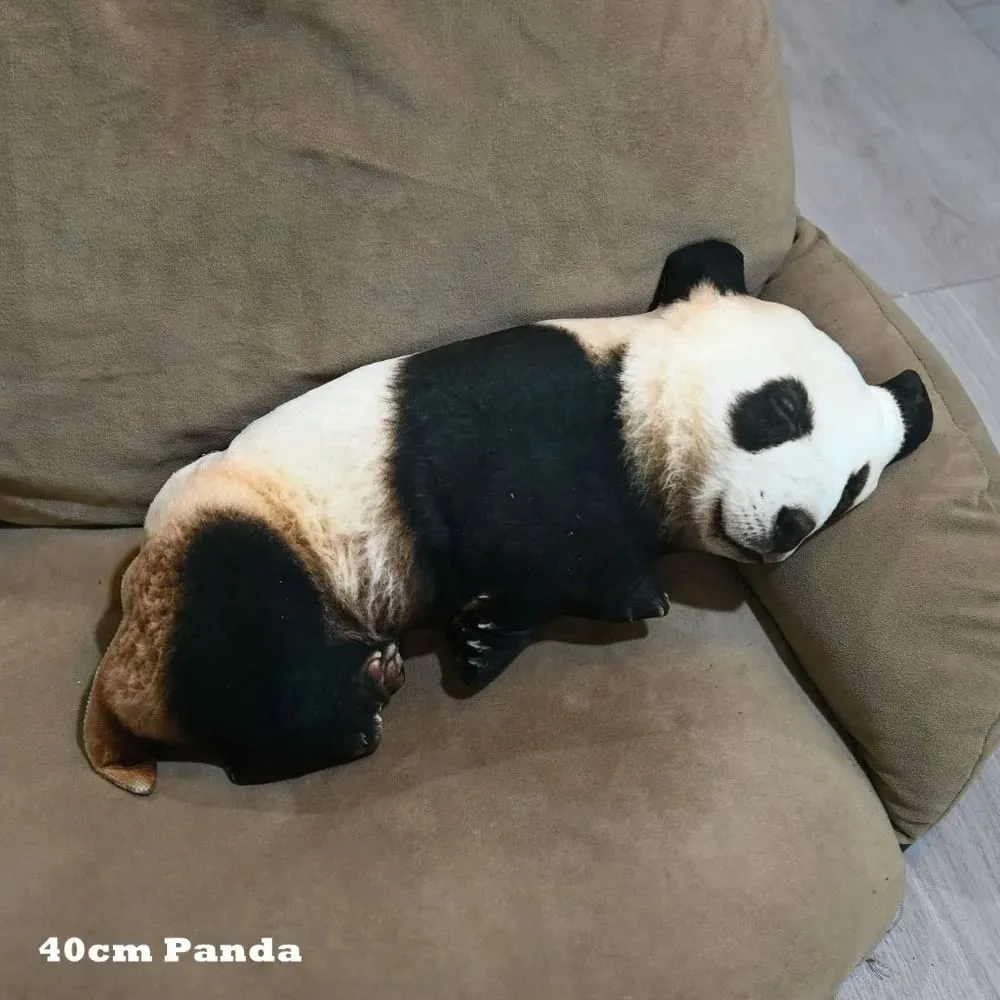 Plush Material Animal Body Pillow PP Cotton Filled Soft Texture Animal Cushion Doll Toys 40cm Size Cute Design Bag Decoration — image 1