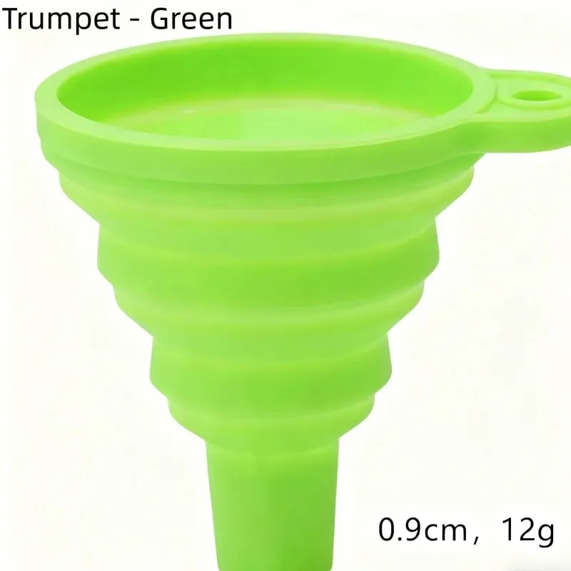1/3/5/10 pcs S L Folding Silicone Funnel for Filling Bottles Kitchen Silicone Funnel Collapsible Kitchen Gadgets Oil Filler — image 13